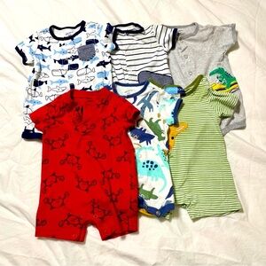 Baby Boy Assorted Romper Bundle 0-3 Months